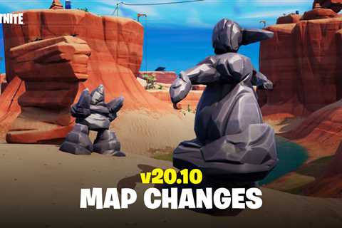 Fortnite v20.10 Map Changes – The Rock Family, Outpost Destroyed and more