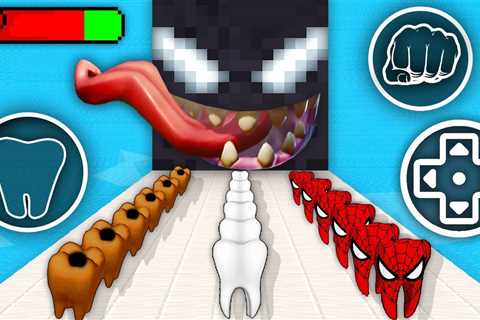 Monster School: Venom Smile Rush GamePlay Mobile Game Runner Max Level LVL – Minecraft Animation