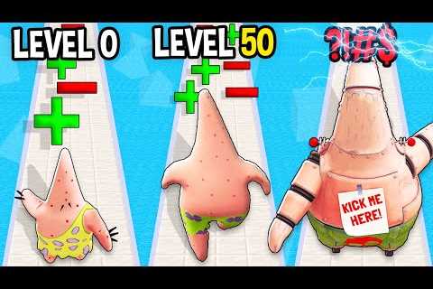 Monster School: Patrick Star Giant Rush GamePlay Mobile Game Runner Max Level – Minecraft Animation