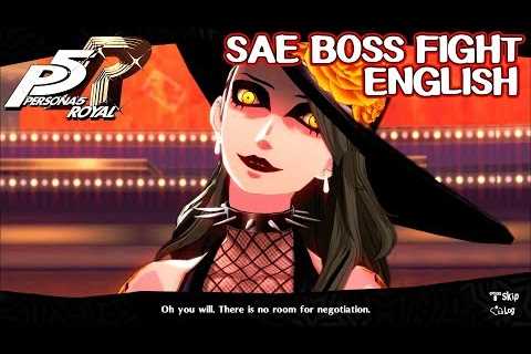 New Sae Boss Fight ENGLISH - Persona 5 Royal - Gamer Walkthrough