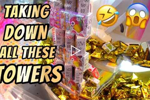 BEST CHOCOLATE TOWER GAME EVER!!!  FUN FOOD ARCADE VIDEO SEASON 2 #53