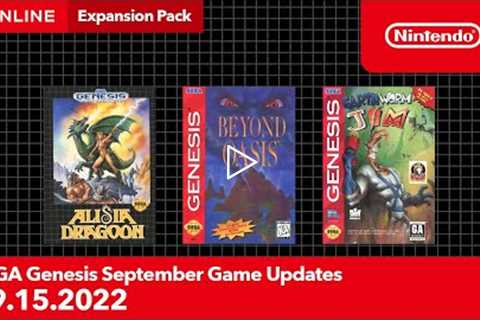 SEGA Genesis - September 2022 Game Updates - Nintendo Switch Online