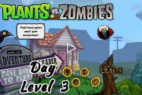 Plants vs Zombies - Adventure Day Level 3 | XBOX version #plantsvszombies #xbox