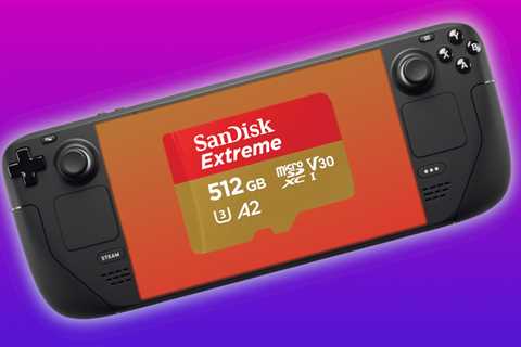 Expand your Steam Deck storage with this SanDisk 512GB microSD card