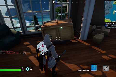 How to find and destroy haunted furniture in Fortnite