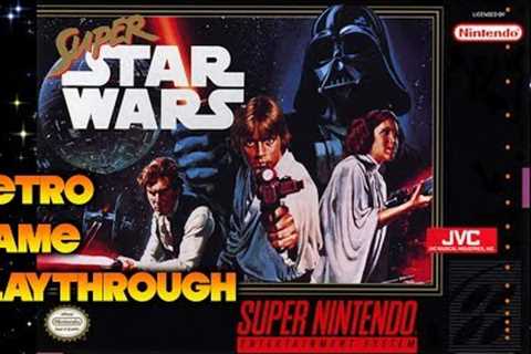 Retro Game Playthrough: SNES Super Star Wars (1992) longplay with commentary