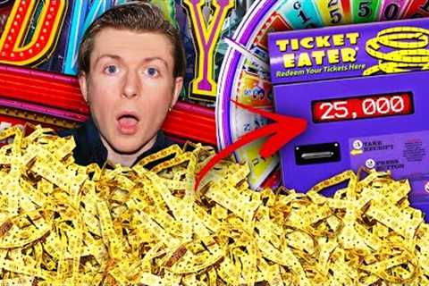 I Won 25,000 Tickets at the BIGGEST Arcade!!!