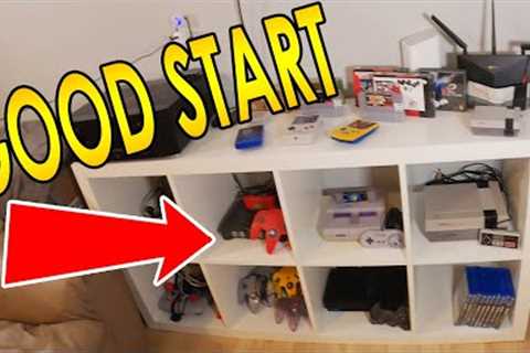 Basic Setup of Retro Gaming Collection ~ Nes, Snes, N64, PS2 Its all here! | Gears and Tech