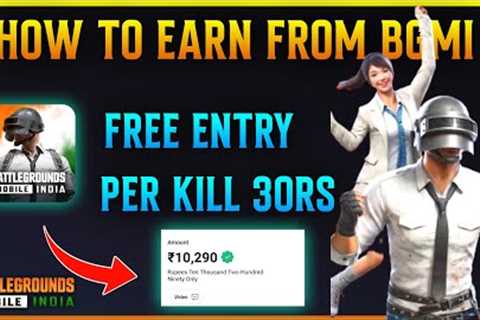 EARN MONEY FROM BGMI ! BEST BGMI FREE ENTRY TOURNAMENT APP | Kumari Gamer