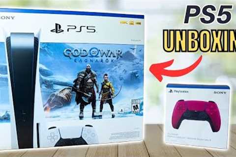 Sony PlayStation 5 Unboxing and Setup (2023) - PS5 God of War Bundle