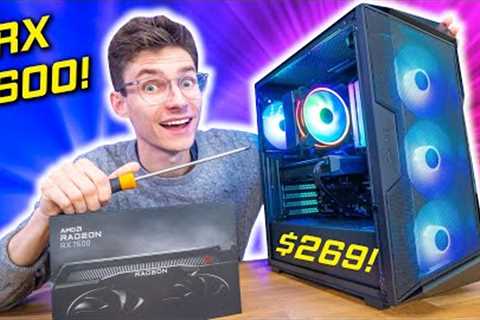 $269 GPU?! 😏 The AMD RX 7600 Gaming PC Build Guide 2023! w/ Gameplay Benchmarks