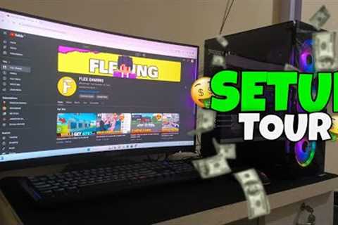 😍MY NEW GAMING SETUP + ROOM TOUR 2024 WORTH???🤑