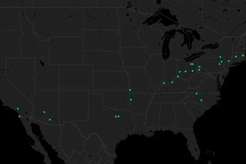 What is on this map of the US?