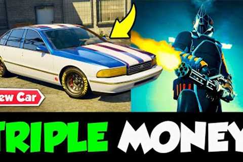 NEW GTA ONLINE WEEKLY UPDATE OUT NOW! (BRAND NEW CAR, CLUCKIN BELL RAID TEASER & TRIPLE MONEY!)