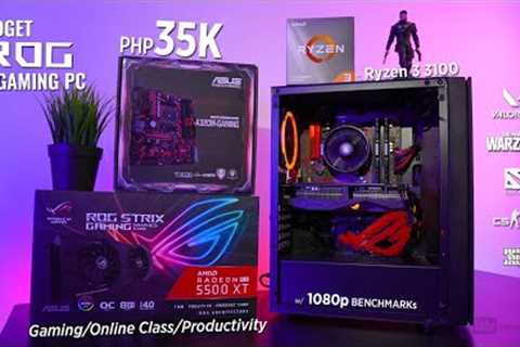 35K Budget ROG AMD PC Build for Gaming/Online Class/Productivity I Ryzen 3 3100 + Strix RX5500 XT