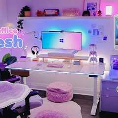 a cozy setup + office refresh ✨ new gaming PC, desk accessories, IKEA, organizing + more