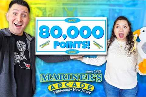 How We WON Over 80,000 Points at Mariner''s Arcade in Wildwood, New Jersey!