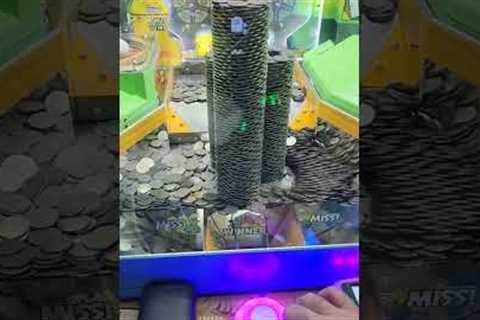 Huge coin tower fall! #shorts