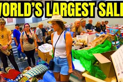 CHAOS AT THE WORLD''S LARGEST CHURCH SALE