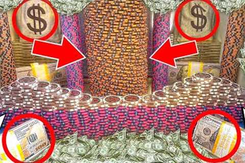 $50,000,000.00 BUY IN! RISKING IT ALL FOR THE JACKPOT! PLAYING THE HIGH LIMIT COIN PUSHER! MEGA WIN!