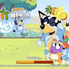 New Bluey Fruit ninja moblie game Apple Arcade.